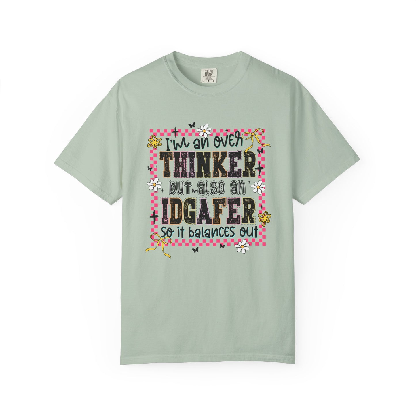 IDGAFER overthinker Unisex Garment-Dyed T-Shirt - Casual Vintage Style for Everyday Wear