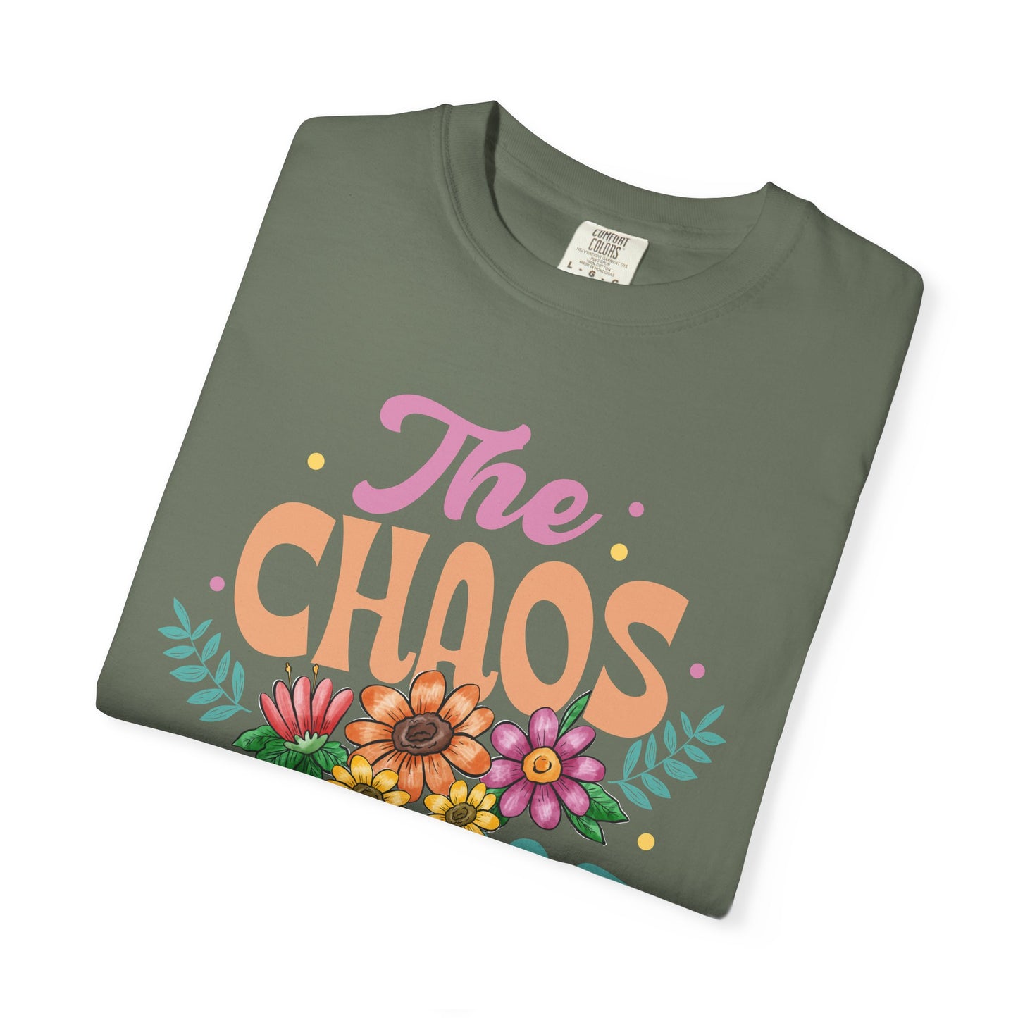 The chaos mom club Unisex Garment-Dyed T-Shirt - Casual Vintage Style for Everyday Wear