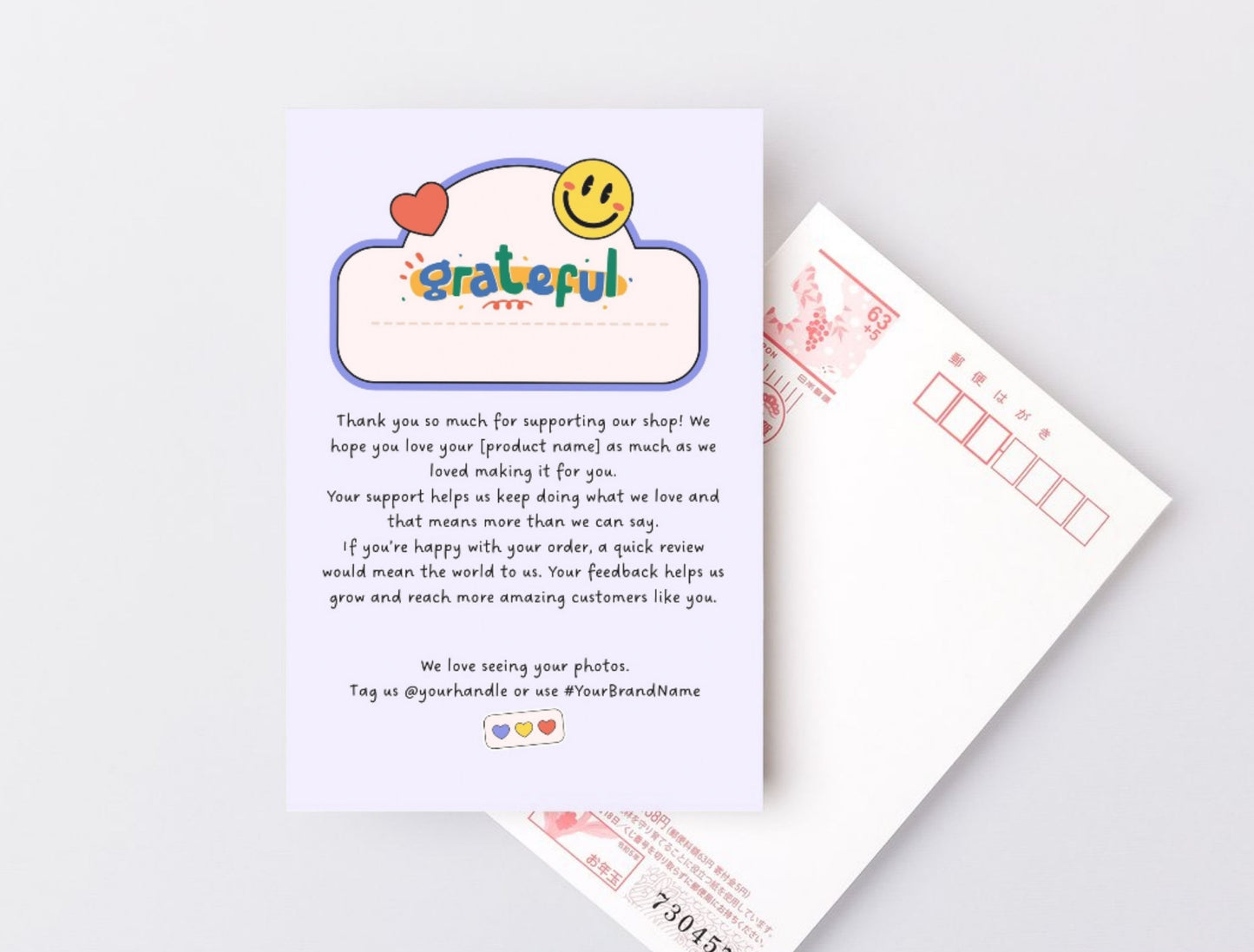 Small Business Printable Kit Canva Templates – Thank You Card, Loyalty Card, Gift Certificate, QR Code Payment Gumdrop Theme