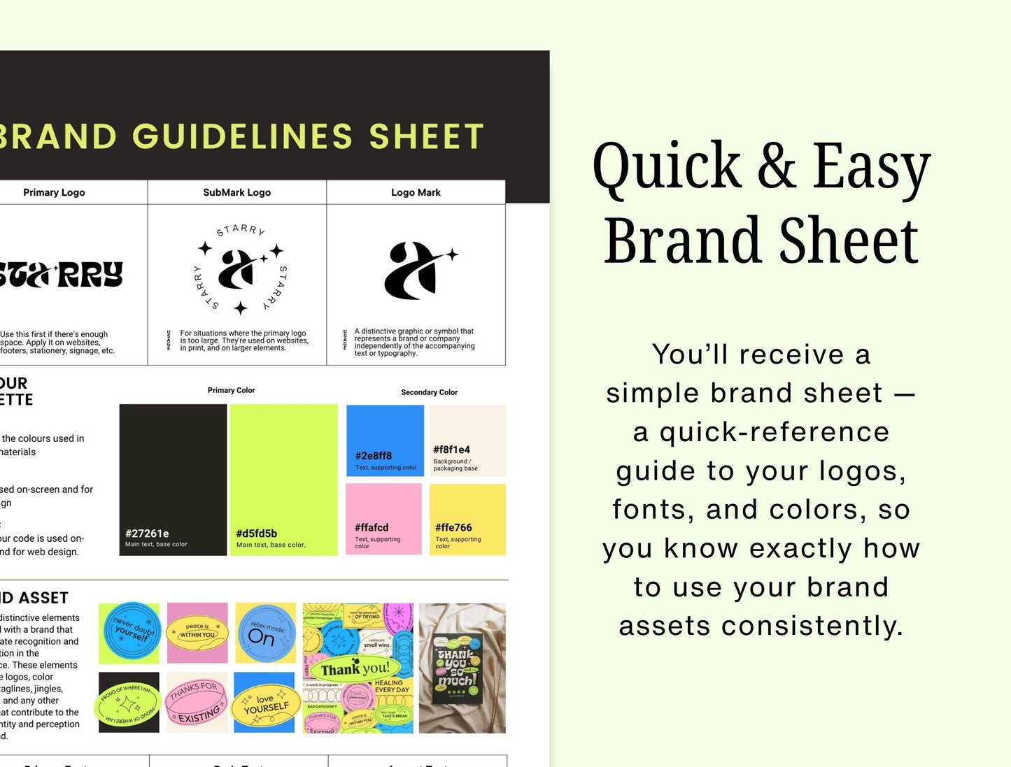 Branding Kit Starry Canva Templates Product Fashion Coach Etsy Kit Black Green Theme