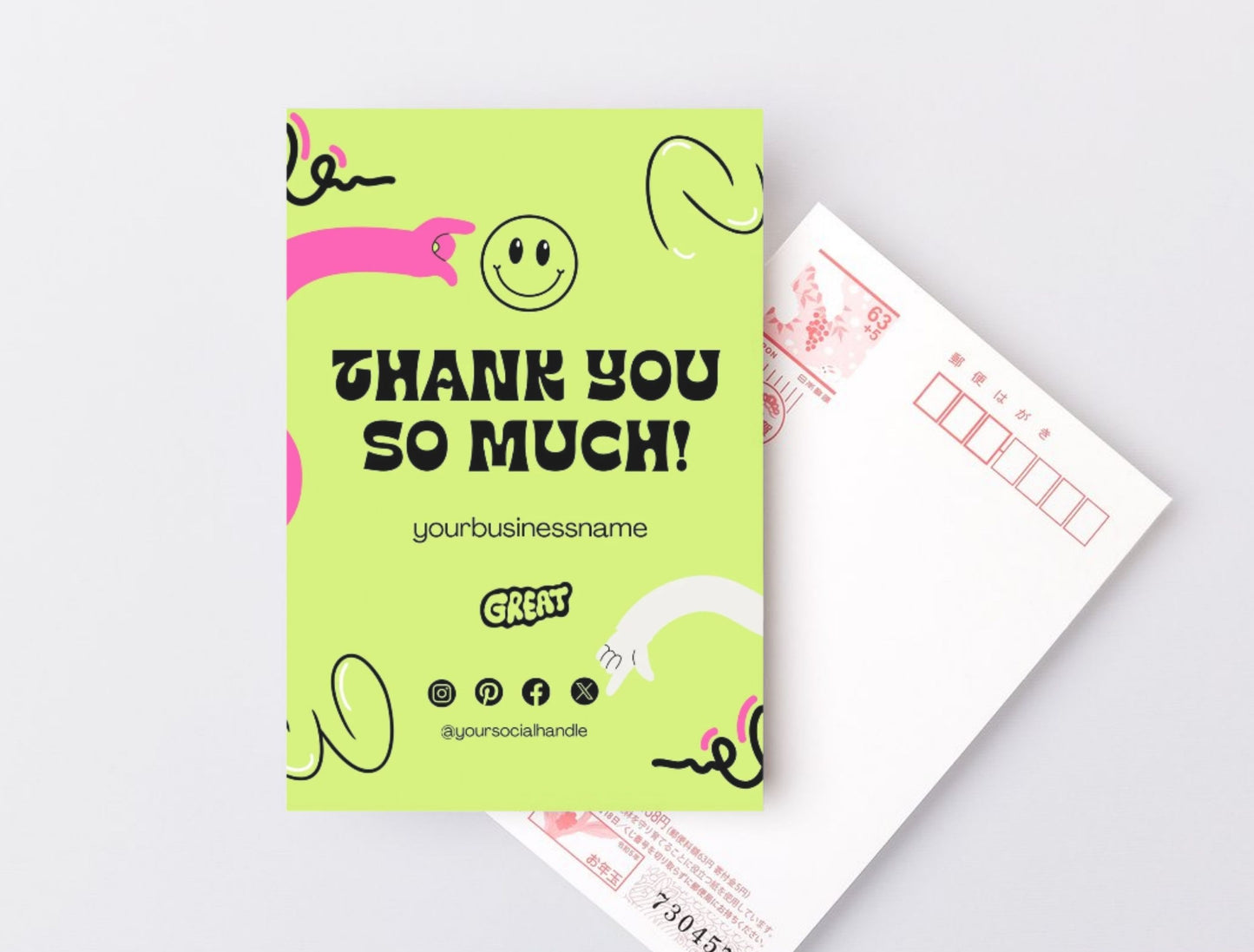 Small Business Printable Kit Canva Templates – Thank You Card, Loyalty Card, Gift Certificate, QR Code Payment NeoNoble Theme