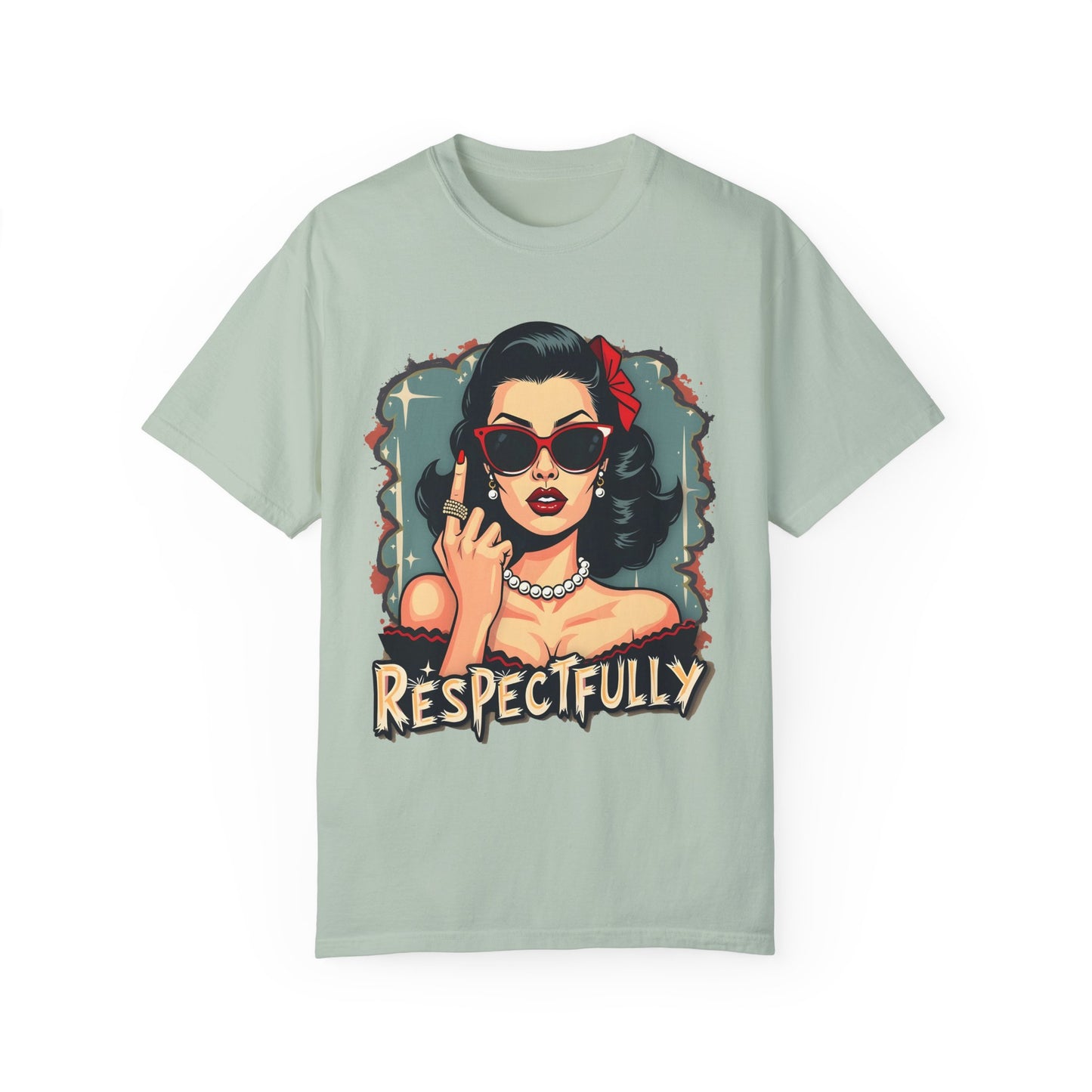 Respectfully Retro Unisex Garment-Dyed T-Shirt - Casual Vintage Style for Everyday Wear