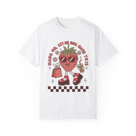 Hang on Let me hang math this Unisex Garment-Dyed T-Shirt - Casual Vintage Style for Everyday Wear