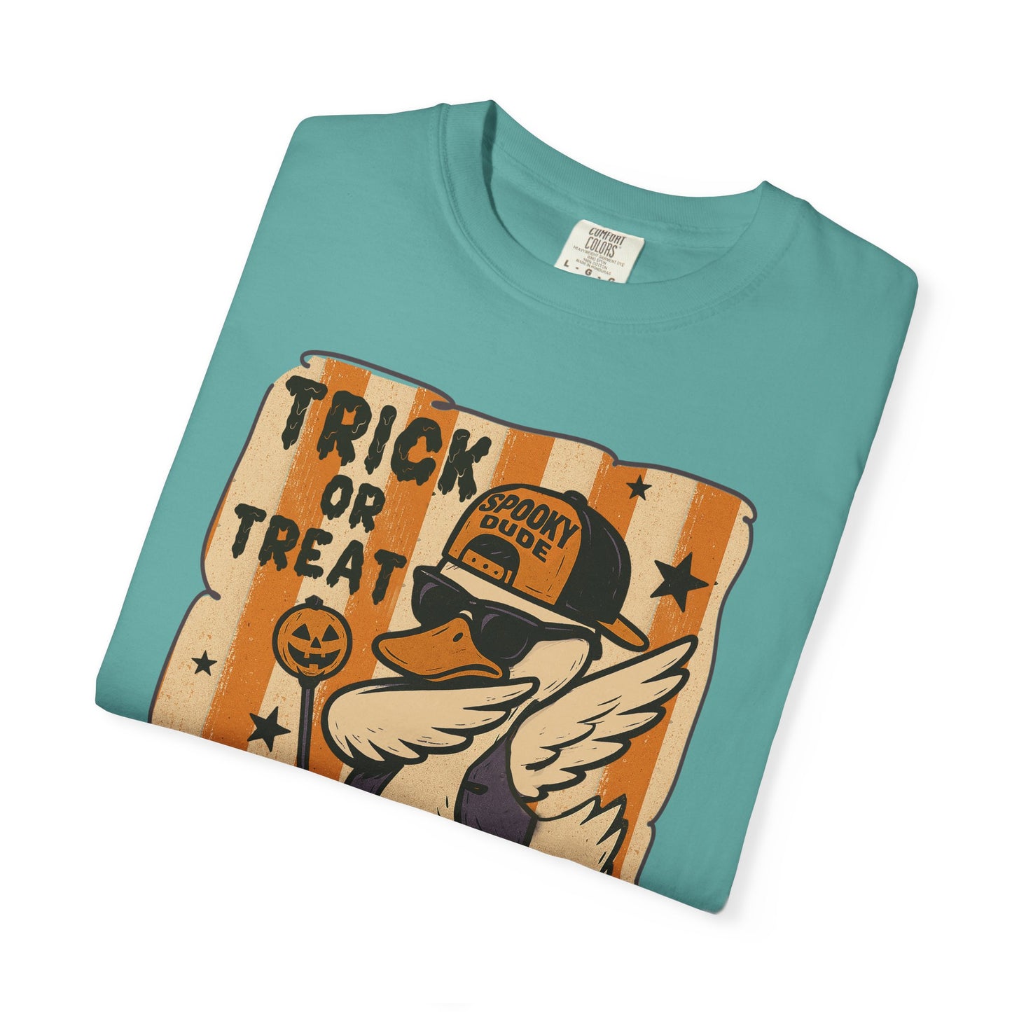 Trick or treat Halloween Unisex Garment-Dyed T-Shirt - Casual Vintage Style for Everyday Wear