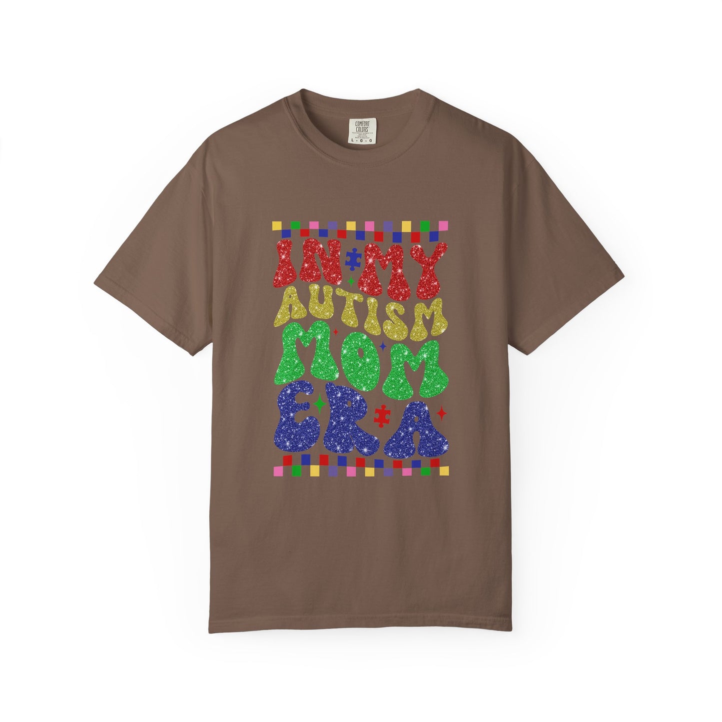In my autism mom era club Unisex Garment-Dyed T-Shirt - Casual Vintage Style for Everyday Wear