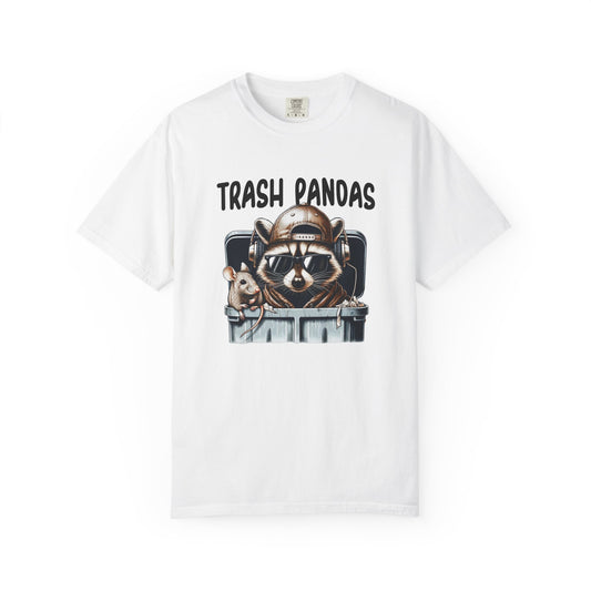 Trash Pandas Unisex Garment-Dyed T-Shirt - Casual Vintage Style for Everyday Wear
