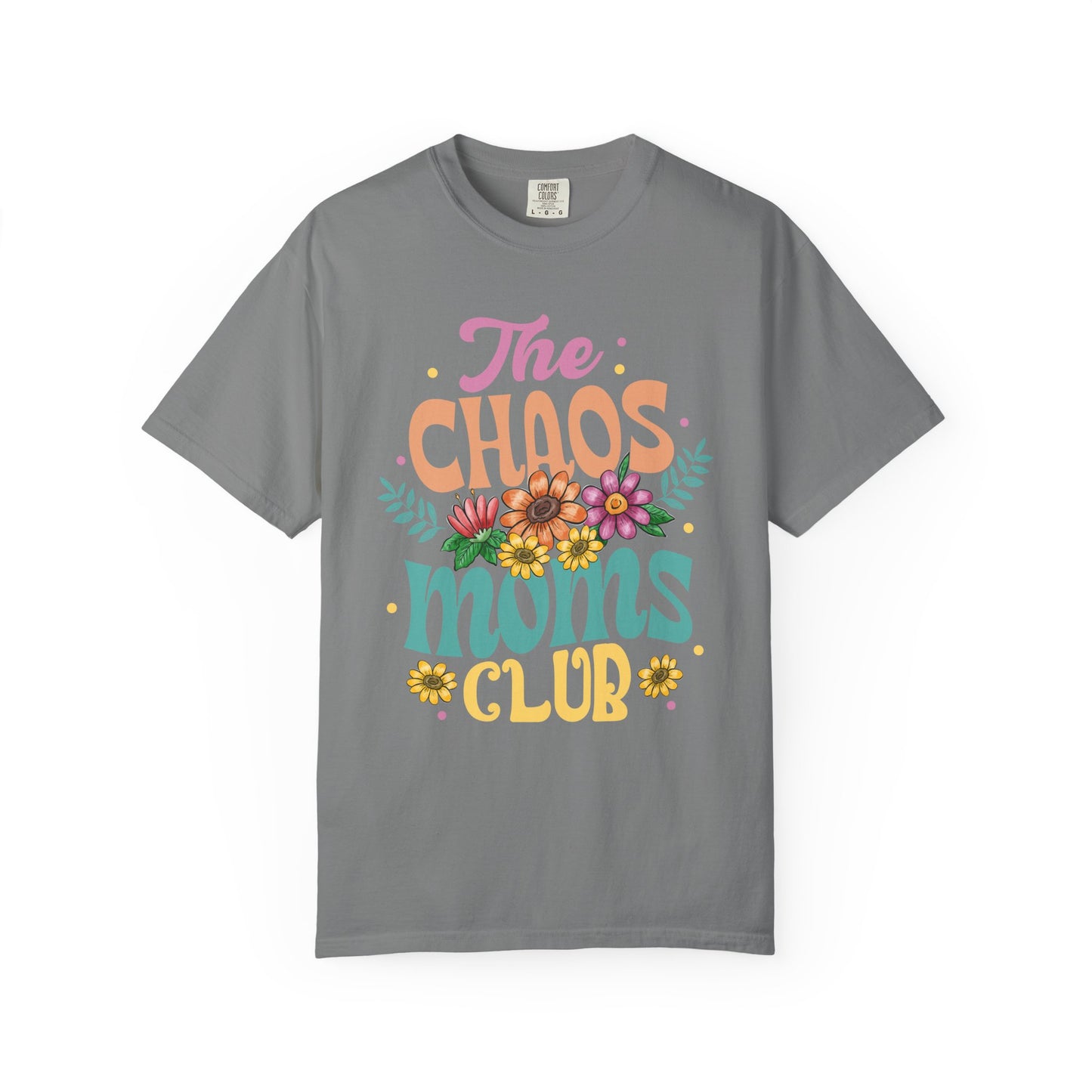 The chaos mom club Unisex Garment-Dyed T-Shirt - Casual Vintage Style for Everyday Wear