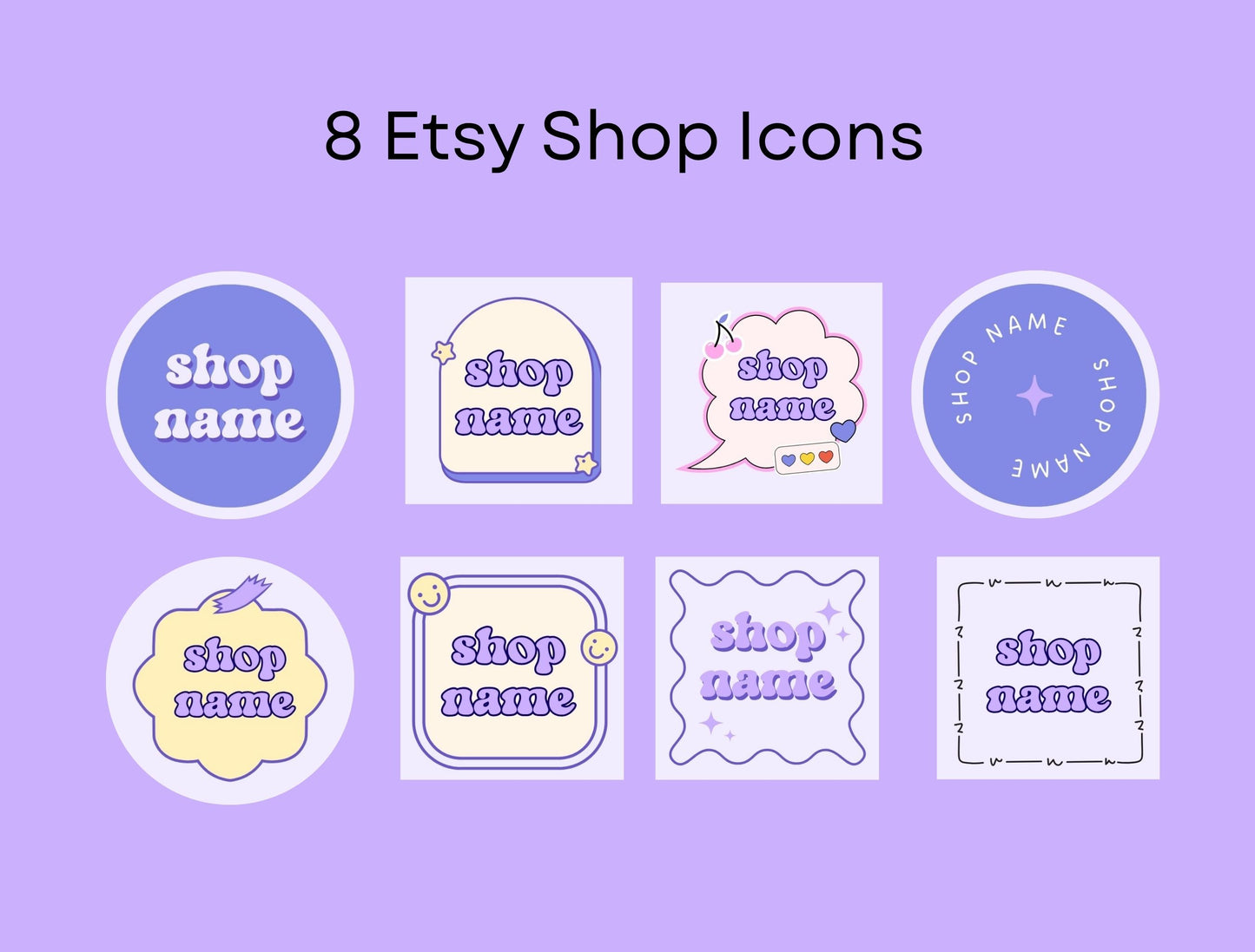 Etsy Shop Kit Gumdrop Bundle, Editable Canva Templates, Product Listing Photos Mockup, Etsy Seller Store Branding