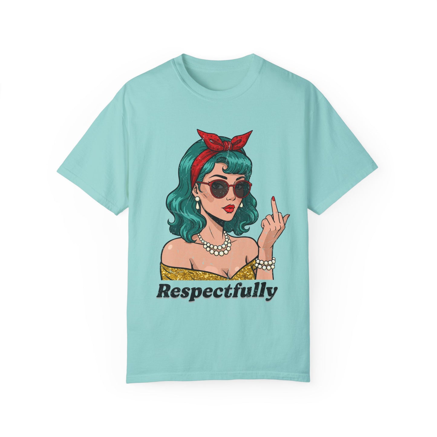 Respectfully Retro Unisex Garment-Dyed T-Shirt - Casual Vintage Style for Everyday Wear