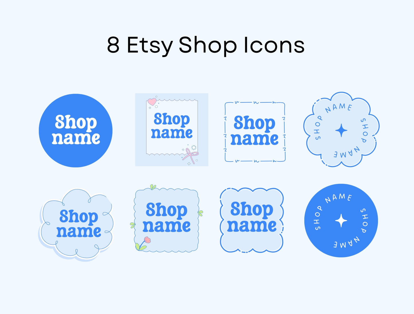 Etsy Shop Kit Luckygrin Bundle, Editable Canva Templates, Product Listing Photos Mockup, Etsy Seller Store Branding