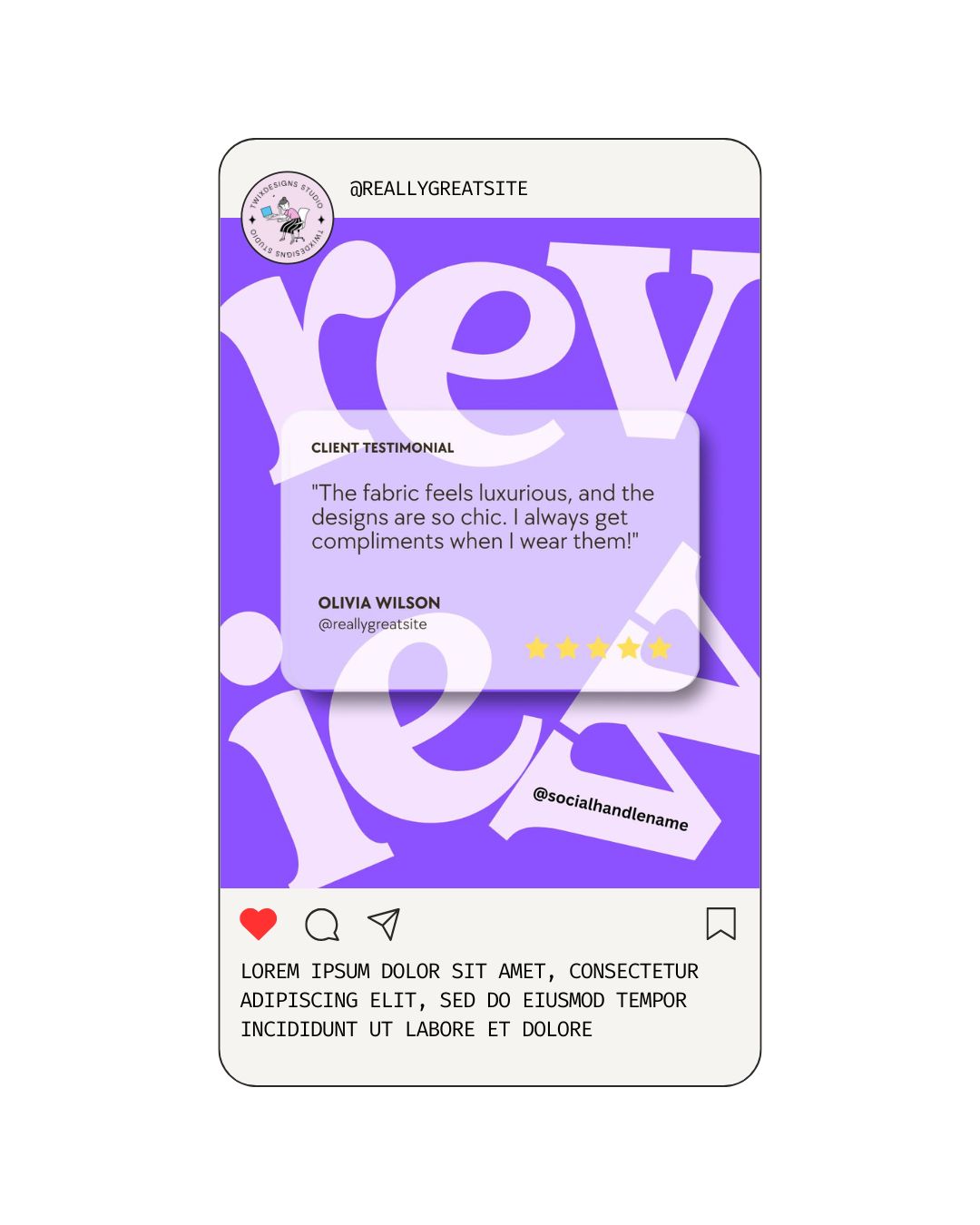 Review Social Media Instagram Reels Post Editable Canva Template