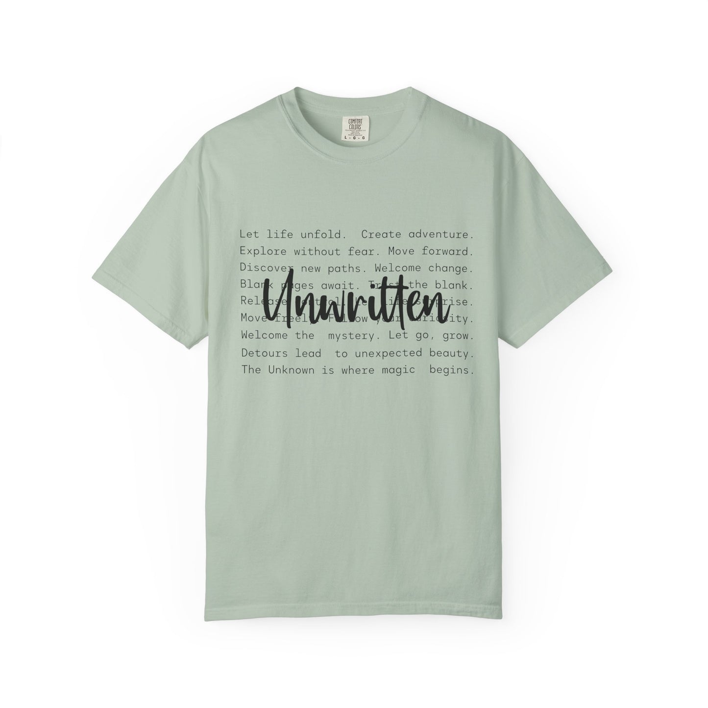 Unwritten Unisex Garment-Dyed T-Shirt - Casual Vintage Style for Everyday Wear