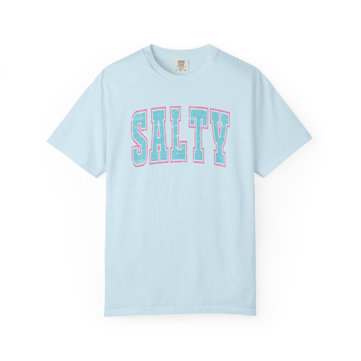 Salty Unisex Garment-Dyed T-Shirt - Casual Vintage Style for Everyday Wear