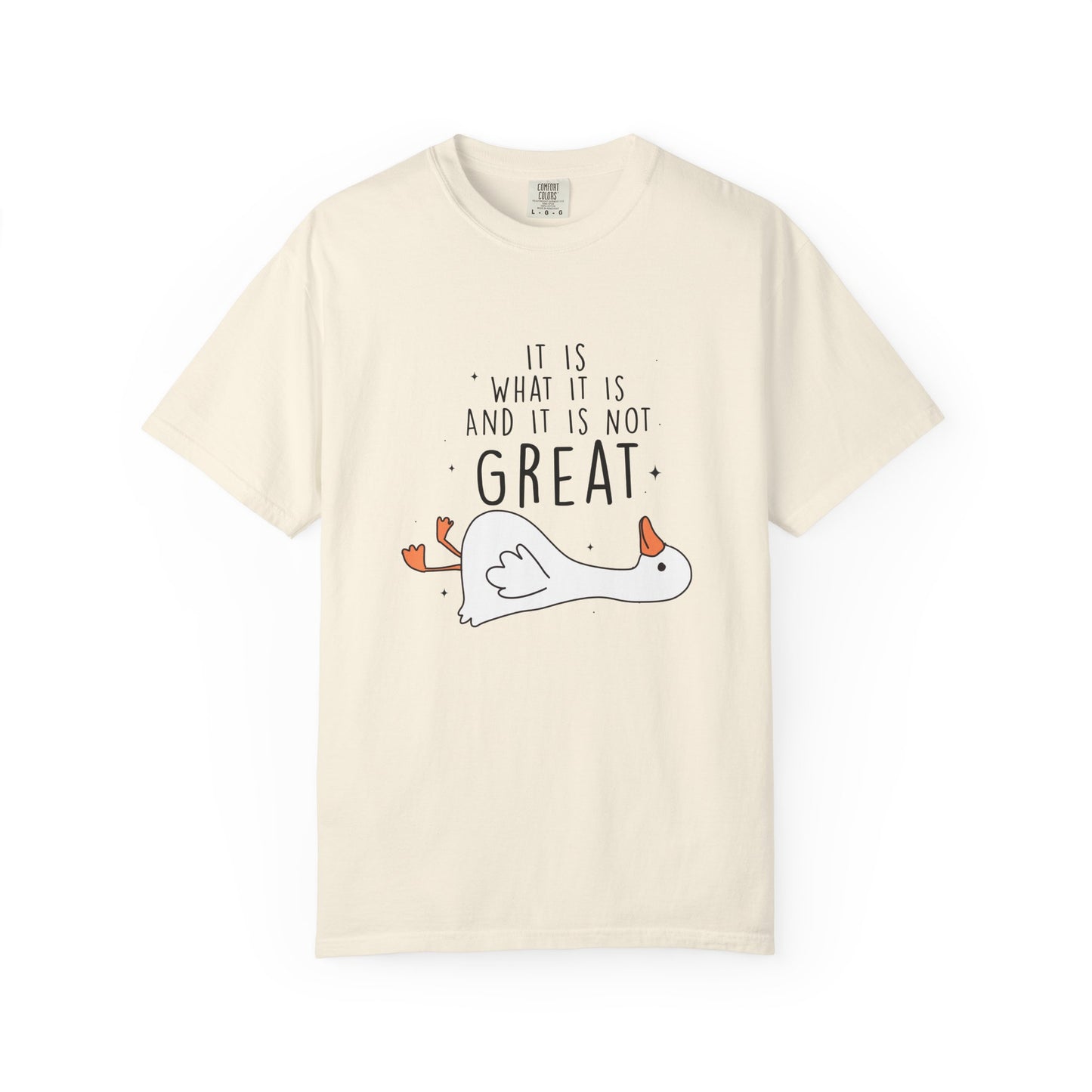 It is what it is and it's not great Silly goose  Unisex Garment-Dyed T-Shirt - Casual Vintage Style for Everyday Wear