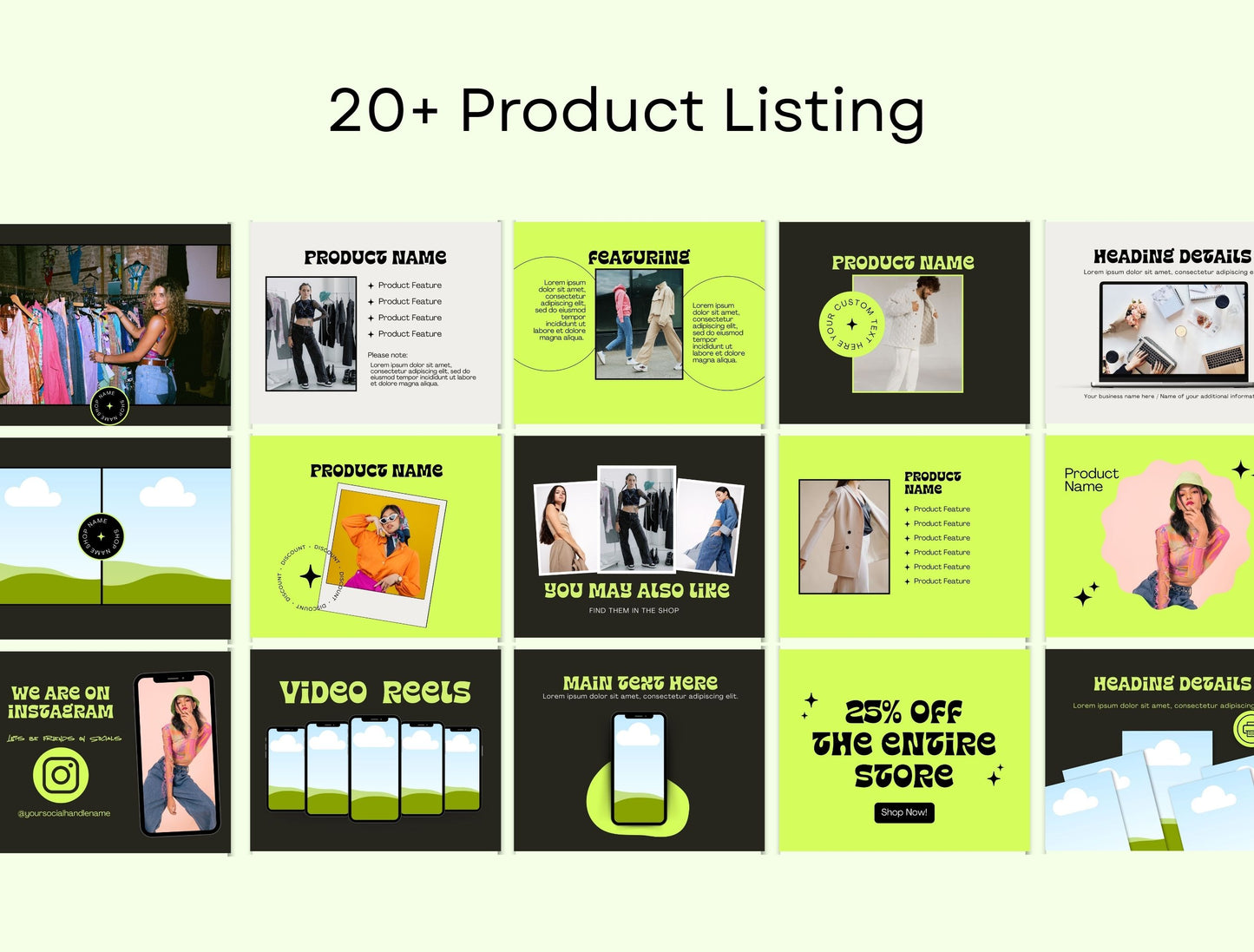 Etsy Shop Kit Starry Bundle, Editable Canva Templates, Product Listing Photos Mockup, Etsy Seller Store Branding