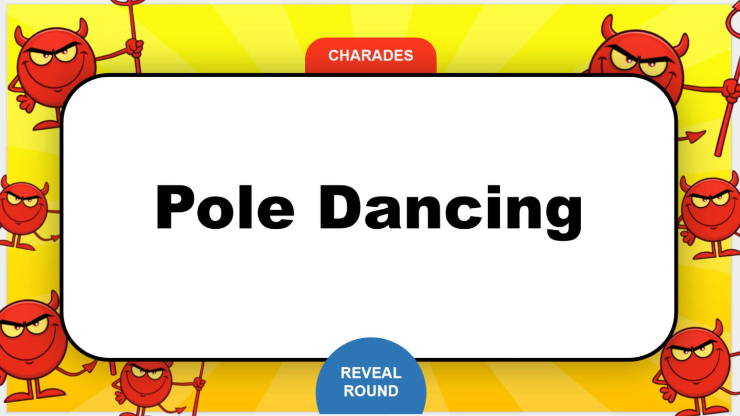 Charades Dirty Powerpoint Game