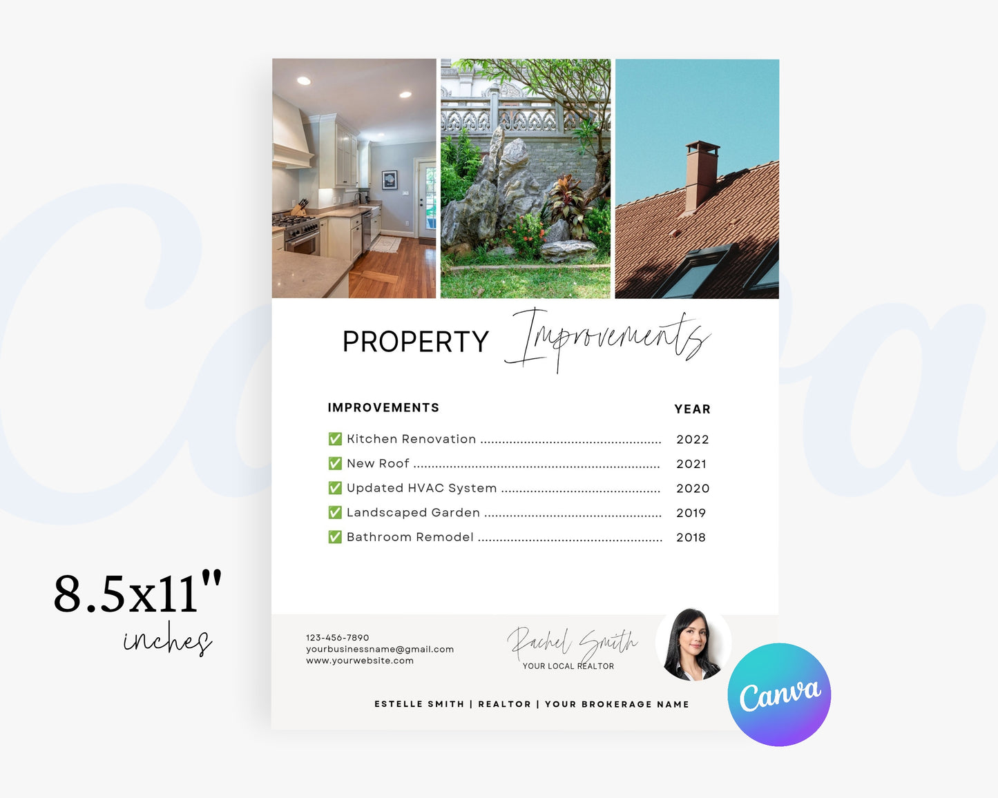 Real Estate Flyers, For Sale Flyer Marketing Flyer, Open Listing, Edit in Canva - REDF11