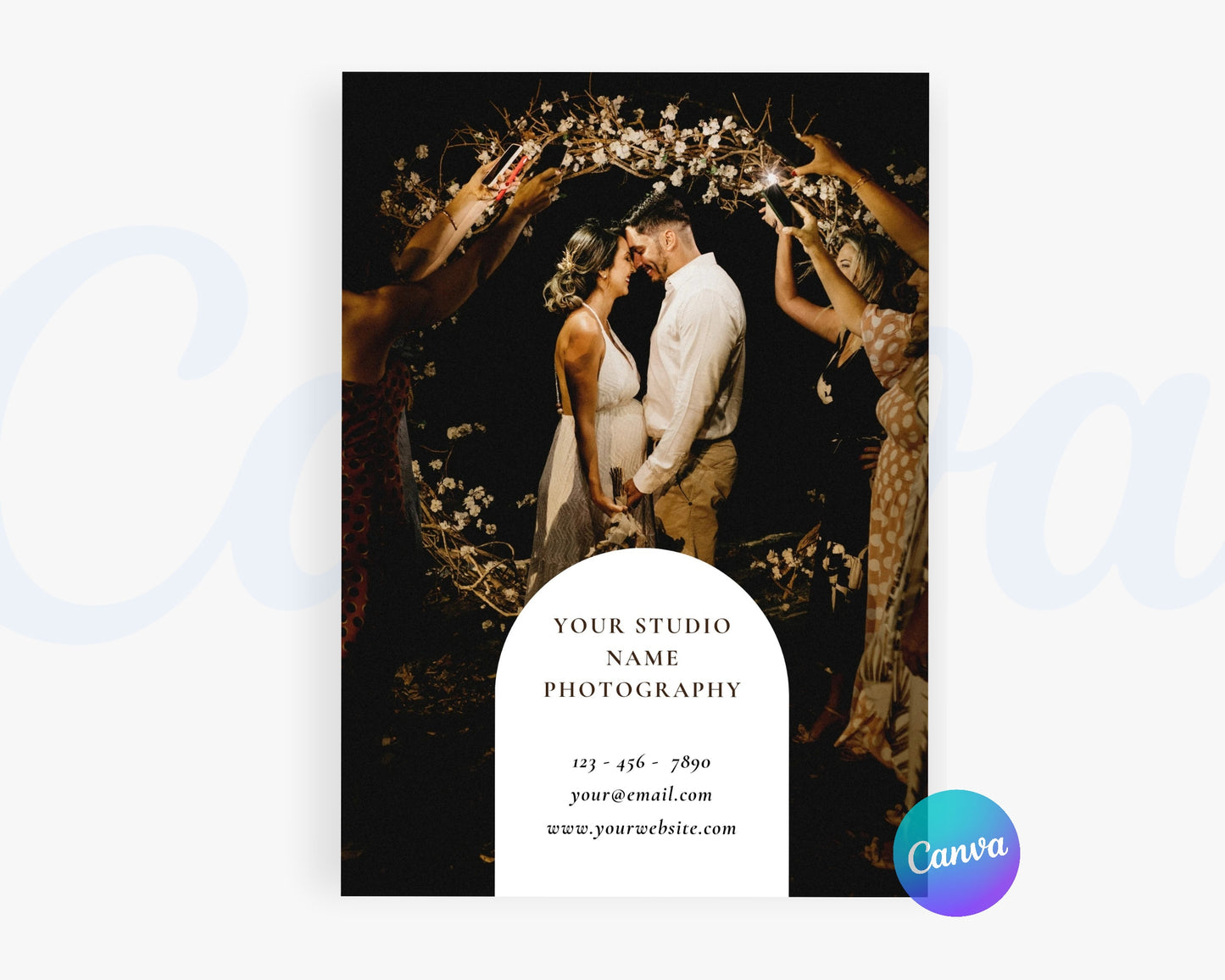 Photography Pricing Guide, Wedding Photography Price List, Edit in Canva - PDP08