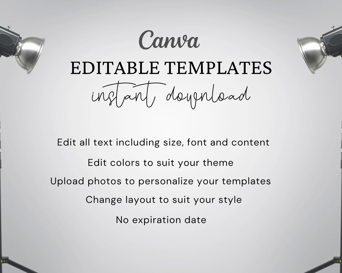 Photography Client Contract Forms, Edit in Canva