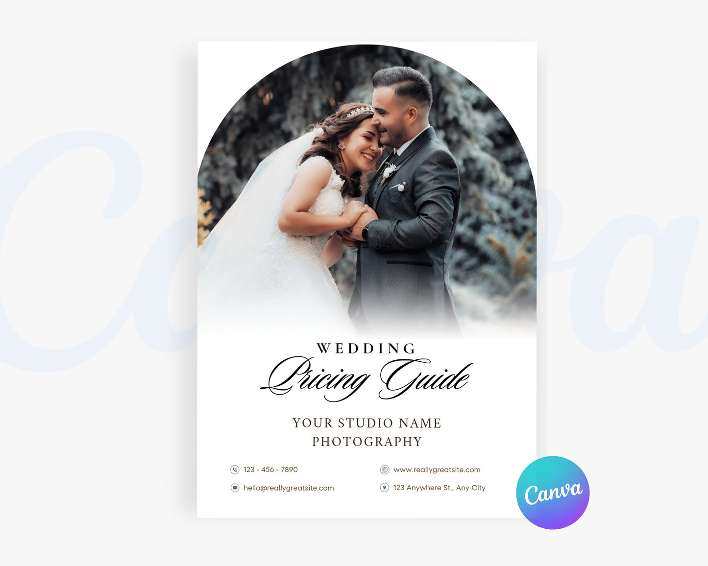 Photography Pricing Guide, Wedding Photography Price List, Edit in Canva - PDP14