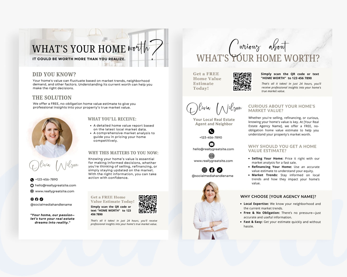 Real Estate Flyers, For Sale Flyer Marketing Flyer, Open Listing, Edit in Canva - REDF20