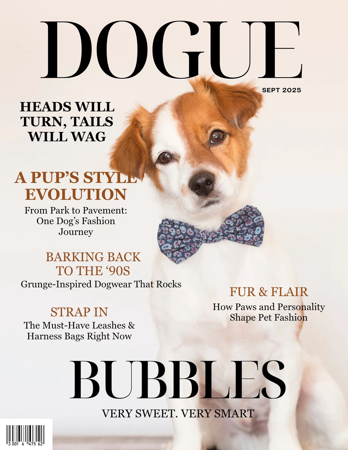 Magazine Cover Poster, Birthday or Retirement Gift, Pet Poster Gifts, Editable in Canva
