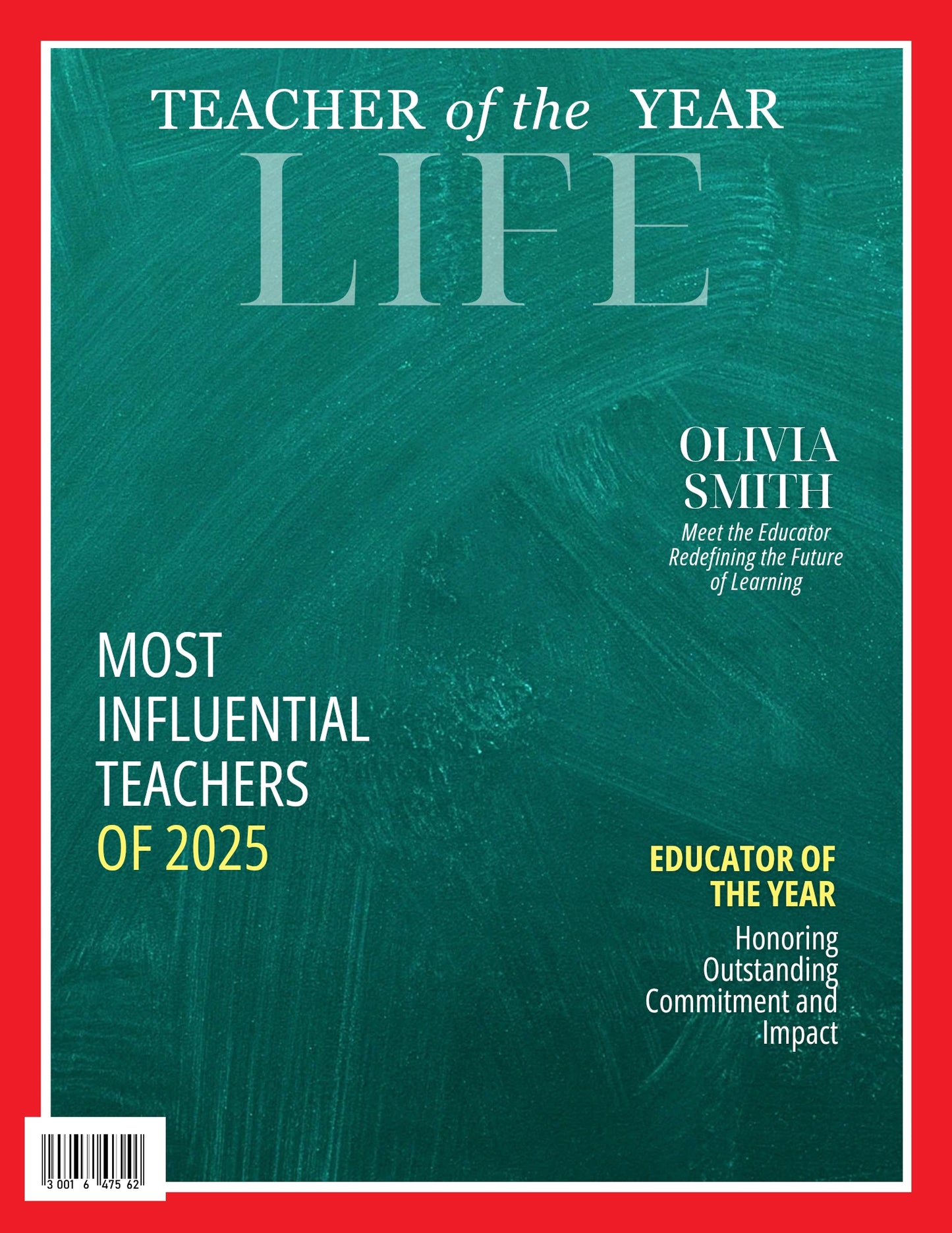 Time Magazine Cover Poster, Birthday or Retirement Gift, Teacher Gifts, Editable in Canva